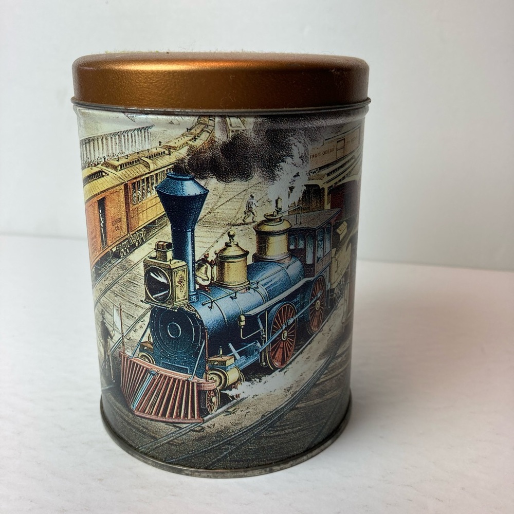 Vintage Train Tin Can Collectors Tins Train Collectors Train Collectables Gift
